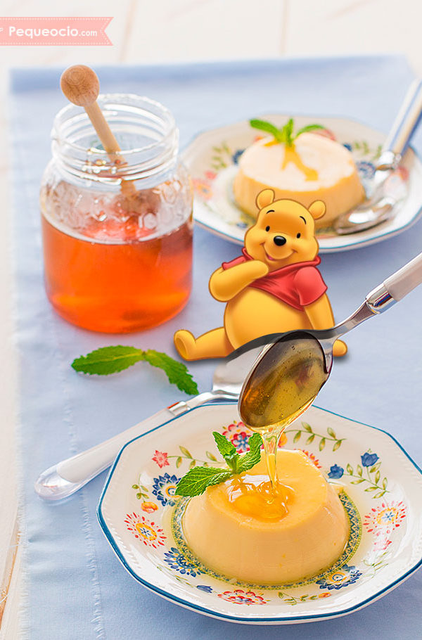 flan de miel receta disney