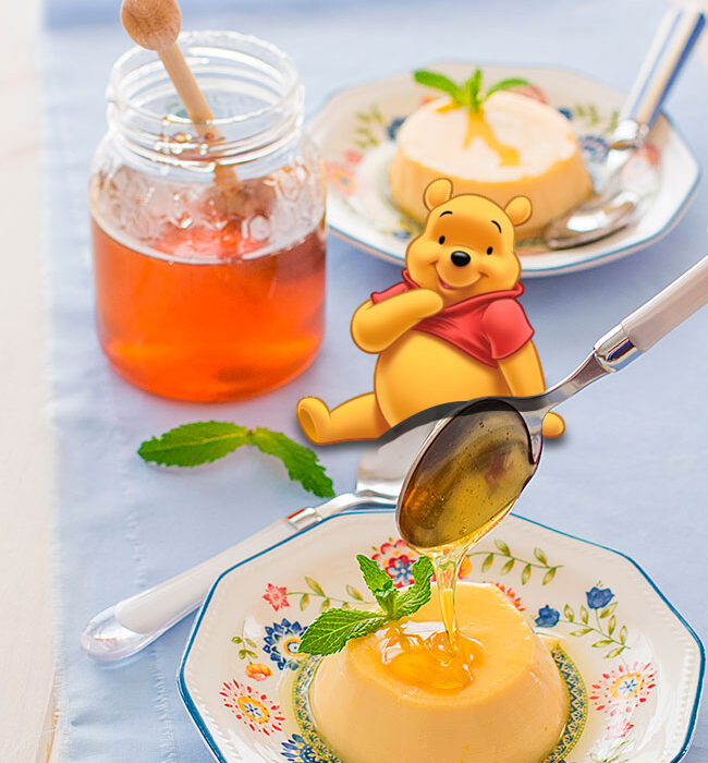 flan de miel receta disney