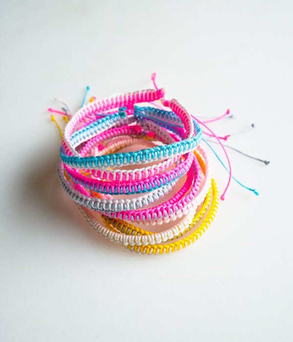 Pulseras de macramé