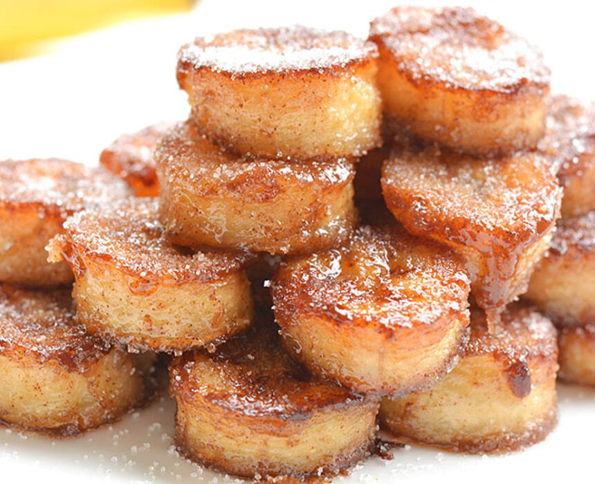 platanos caramelizados con canela receta