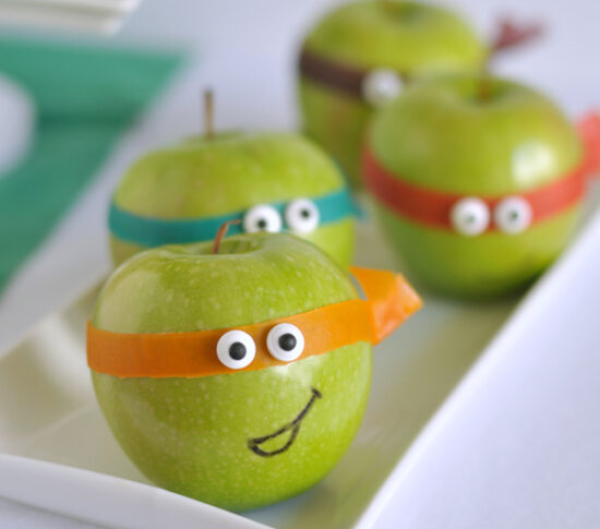 Fiestas infantiles de las Tortugas Ninja: comida sana y personalizada