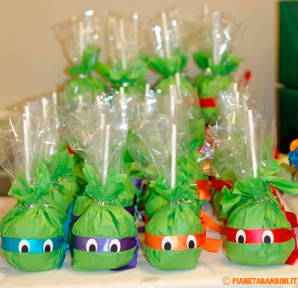 Fiestas infantiles de las Tortugas Ninja: regalo sorpresa
