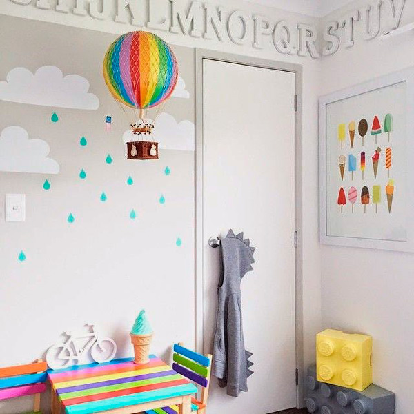 habitaciones infantiles: ideas para decorar paredes con pintura