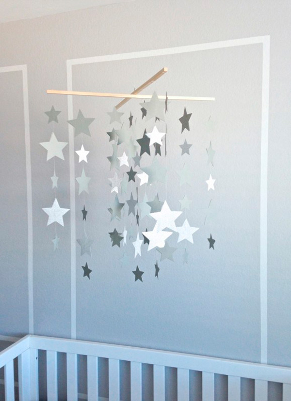 Móvil Casero Con Estrellas Para Dormitorios Infantiles