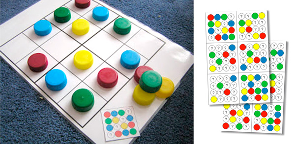 Manualidades Recicladas: Sudoku Con Tapas De Plastico