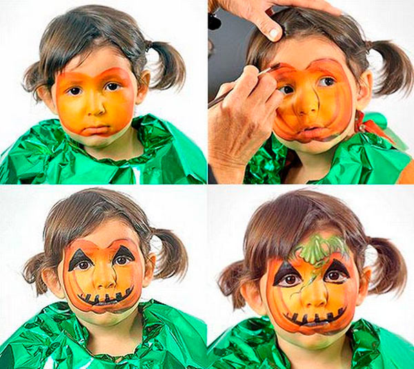 14-Maquillaje-Halloween-Calabaza