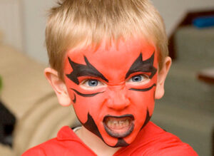 maquillaje diablo para niños