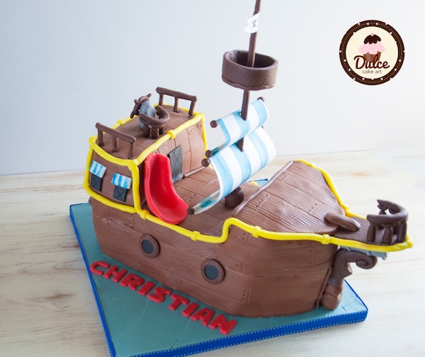 Tarta barco pirata