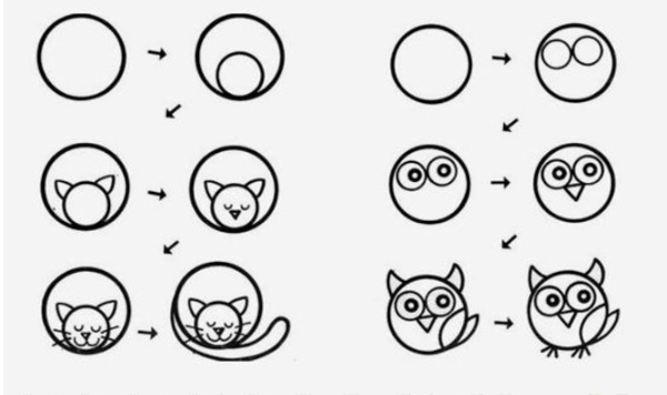 Cómo dibujar animales fáciles - Pequeocio