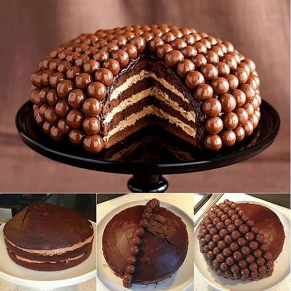 Tarta De Chocolate De Cumpleaños Con Maltesers