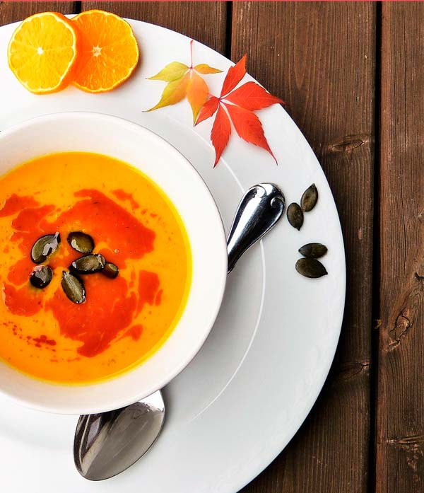 Crema De Calabaza Y Naranja