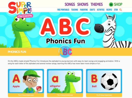 Canciones en ingles para niños Super Simple Songs