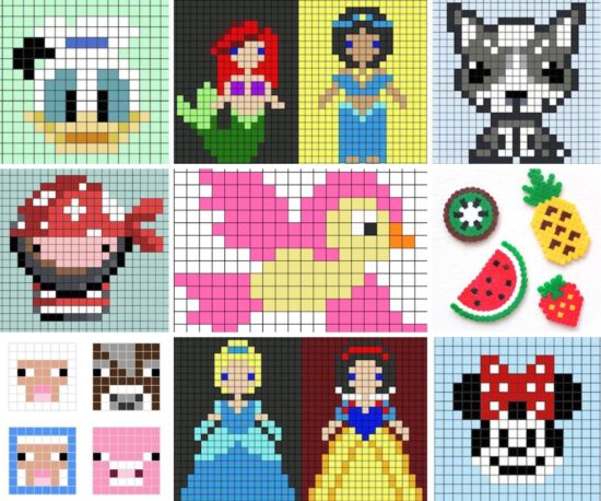 hama beads plantillas gratis