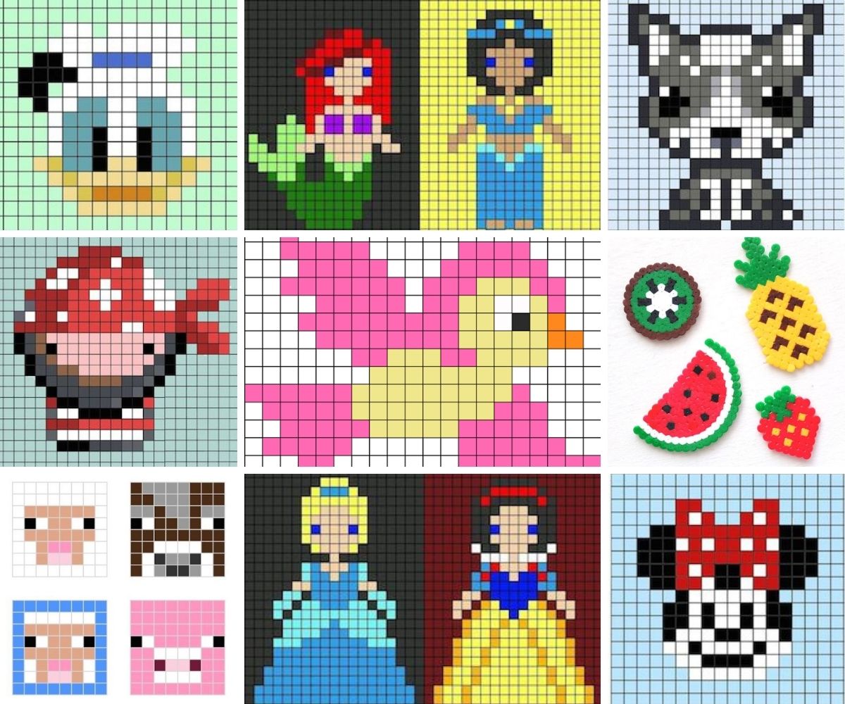 50 plantillas Hama Beads gratis para tus manualidades