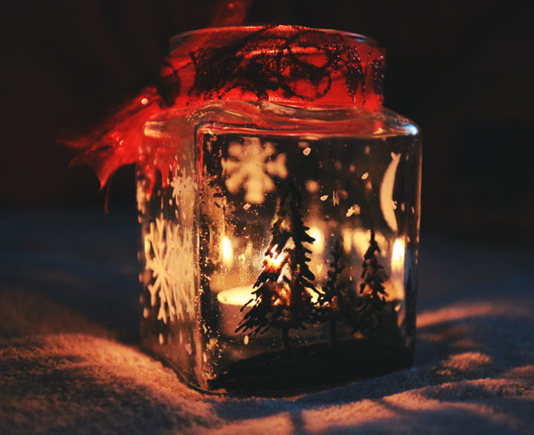 portavelas de Navidad