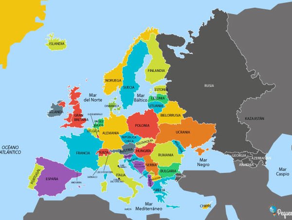 Mapa de Europa político