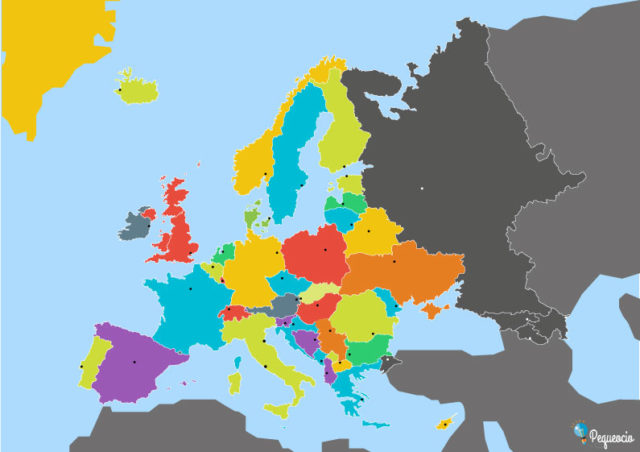 Mapa de Europa, más de 150 imágenes de calidad para imprimir