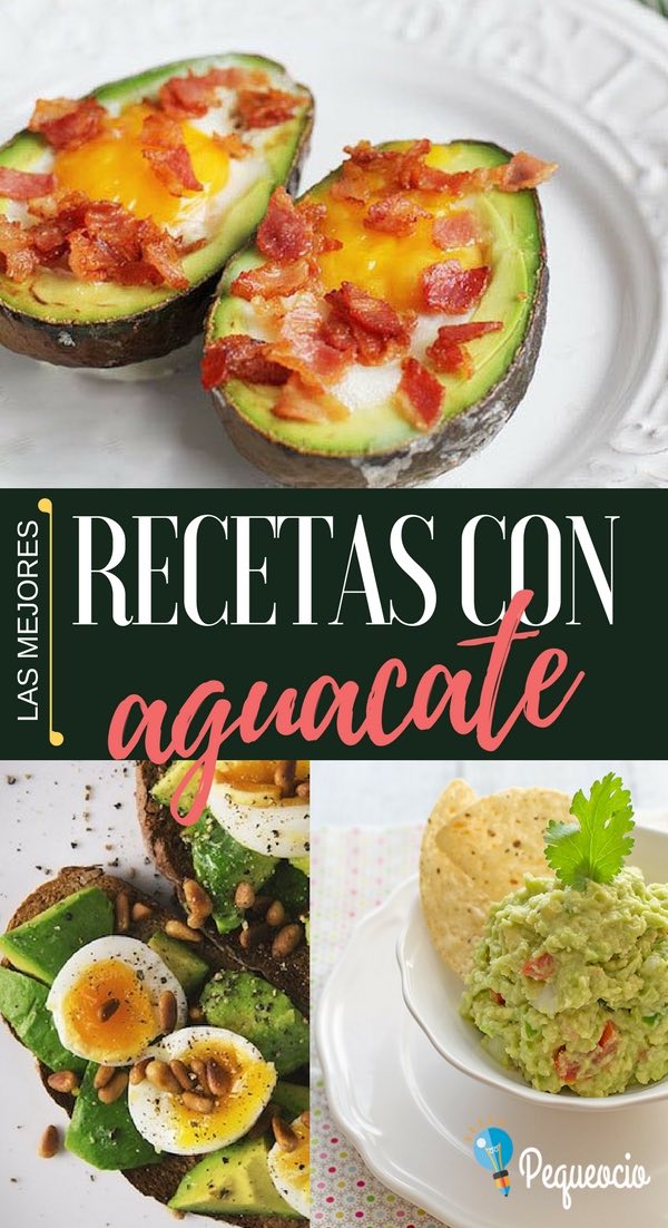 ¿Tenéis un aguacate y solo se os ocurre preparar guacamole? Os traemos las mejores recetas con aguacate, esas que os harán triunfar en cualquier ocasión, fáciles de hacer y simplemente deliciosas… #aguacate #recetas #guacamole