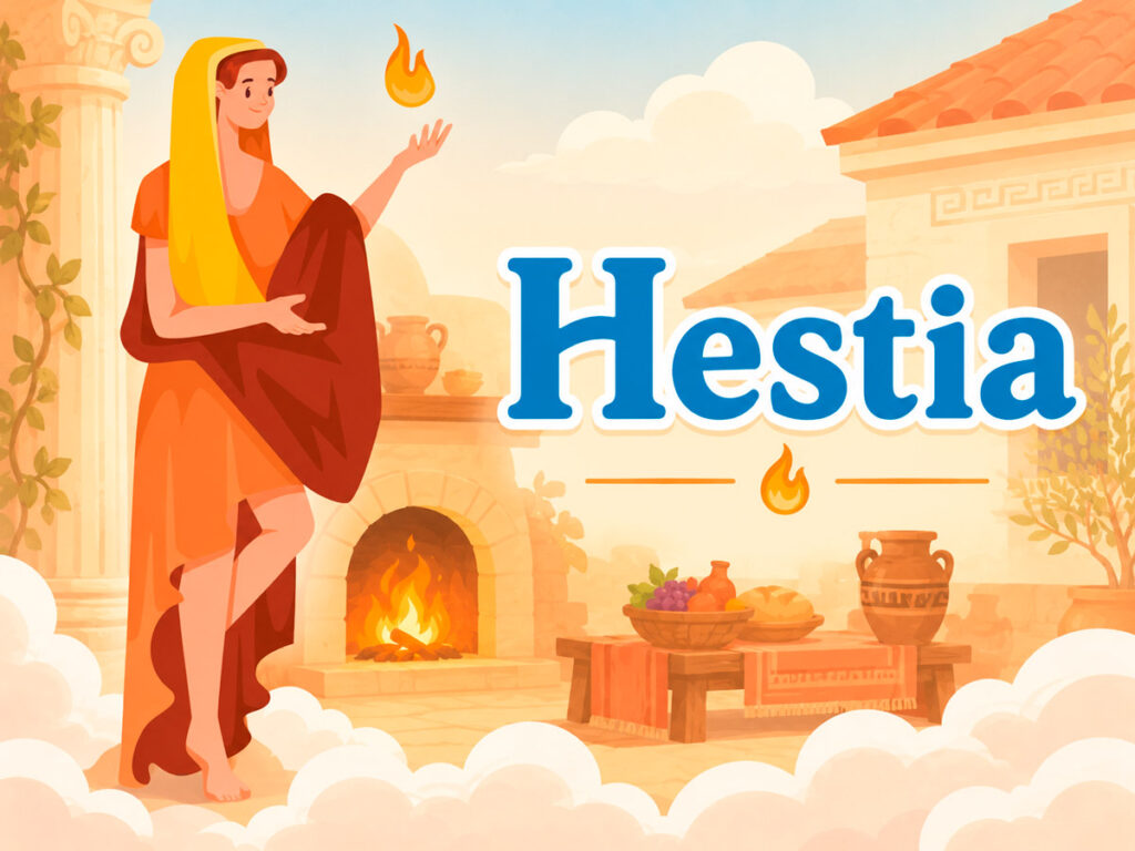 Hestia diosa del hogar mitología griega