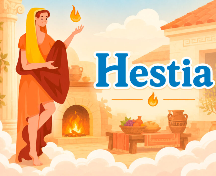 Hestia diosa del hogar mitología griega