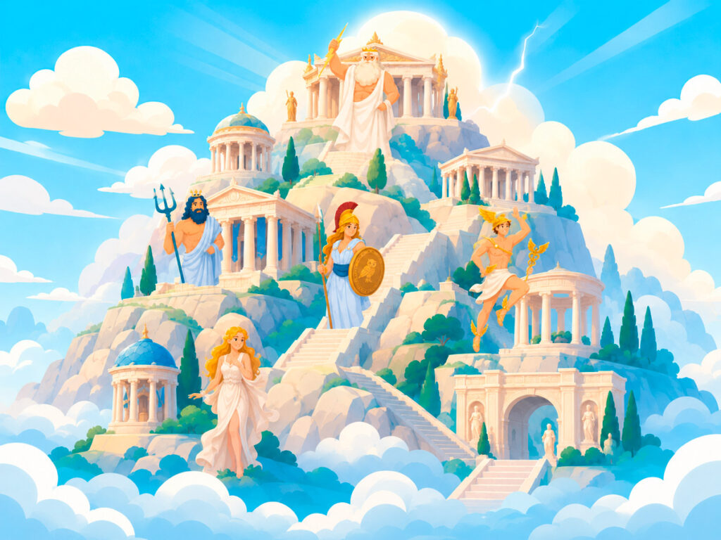Monte Olimpo Mitologia Griega Para Niños