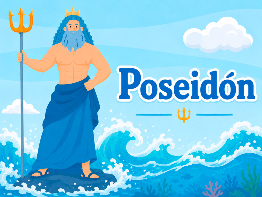 Poseidon Dios Griego De La Mitologia Para Niños