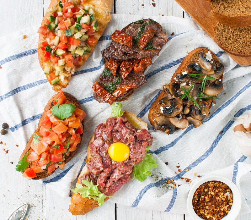 bruschetta italiana recetas
