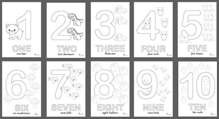 Los Números en Inglés. English numbers - Pequeocio