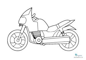 Dibujos para colorear de motos