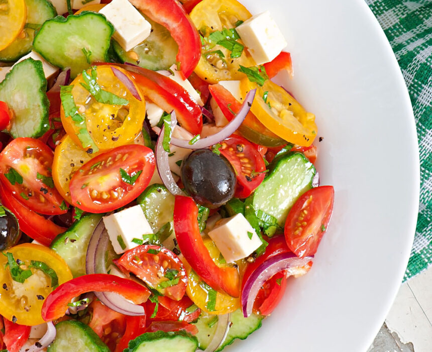 ensalada griega receta