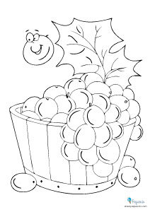 Dibujos para colorear de frutas