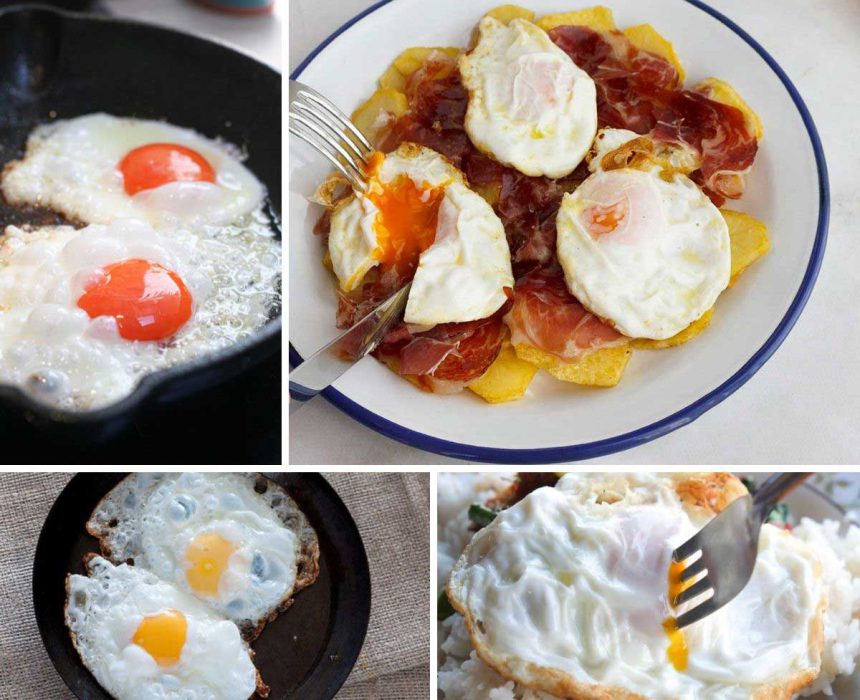 Huevos fritos como freir un huevo