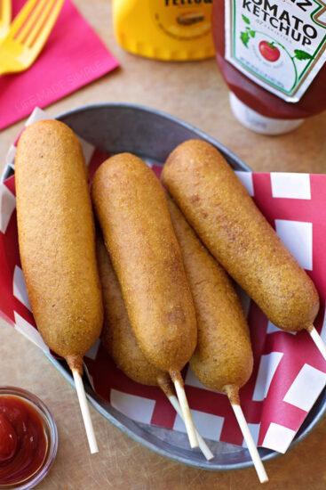 receta corn dog americanos