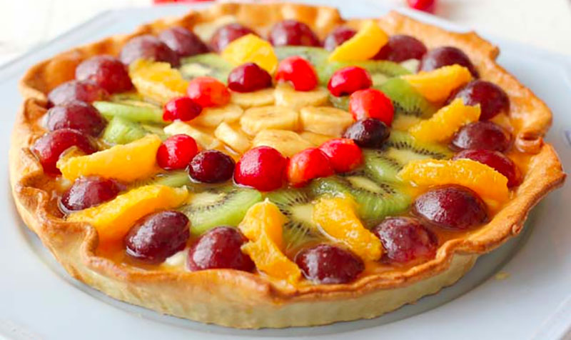 tarta de frutas receta