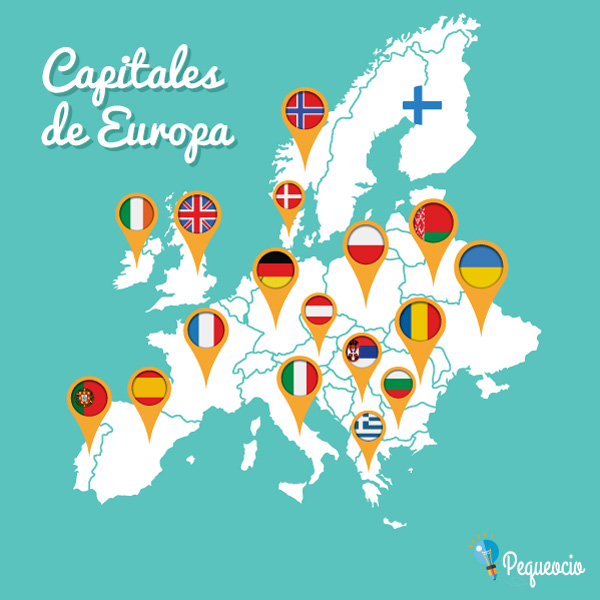 Capitales de Europa. Lista de países europeos y sus capitales