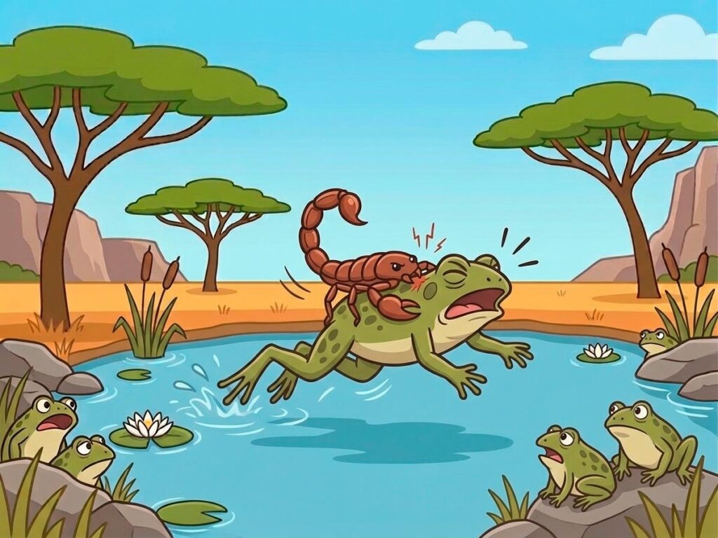 Fábula Del Escorpión Y La Rana