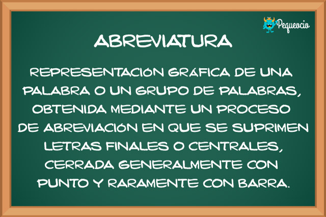 Lista de las principales ABREVIATURAS en español - Pequeocio