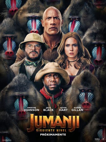 Jumanji siguiente nivel cartel pelicula