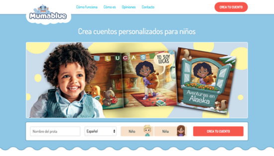 Productos sorprendentes: Mumablue, cuentos personalizados para niños