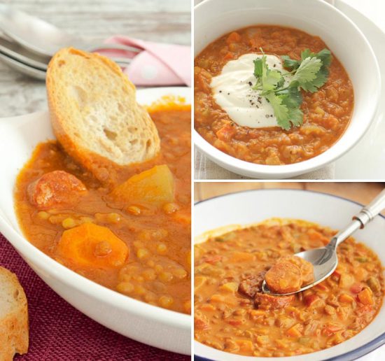 receta de lentejas