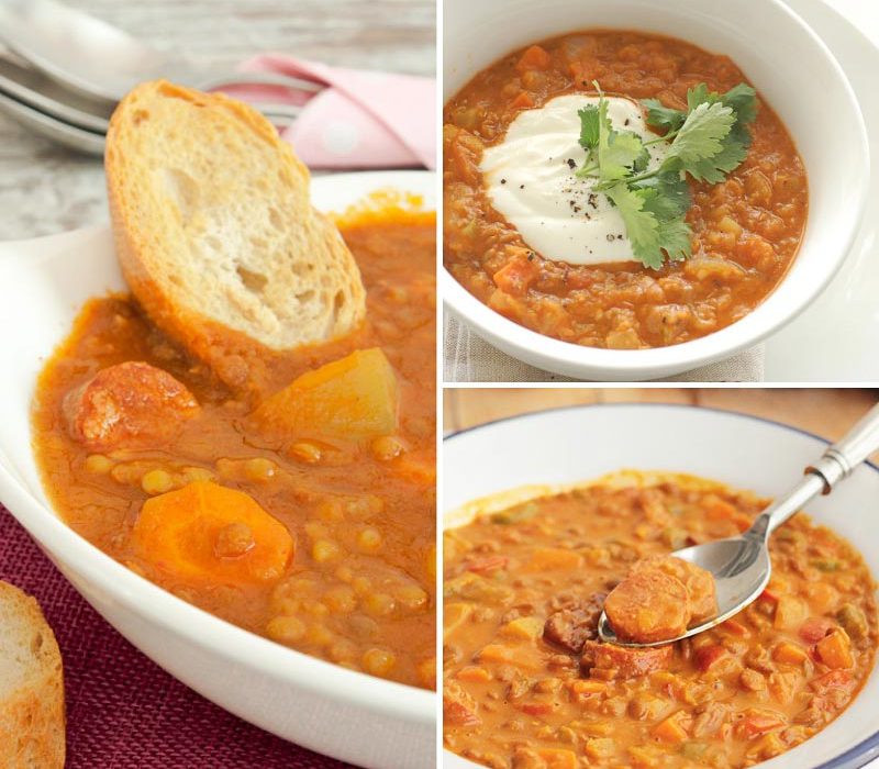 receta de lentejas