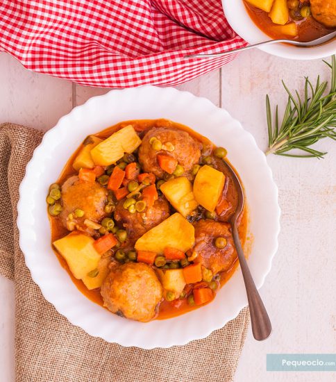 Albondigas a la jardinera