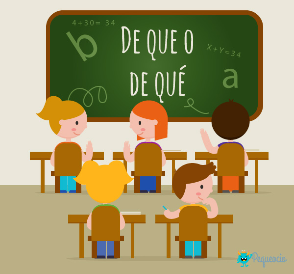 De que o de qué