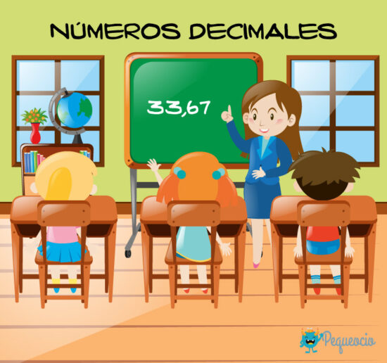 números decimales para niños