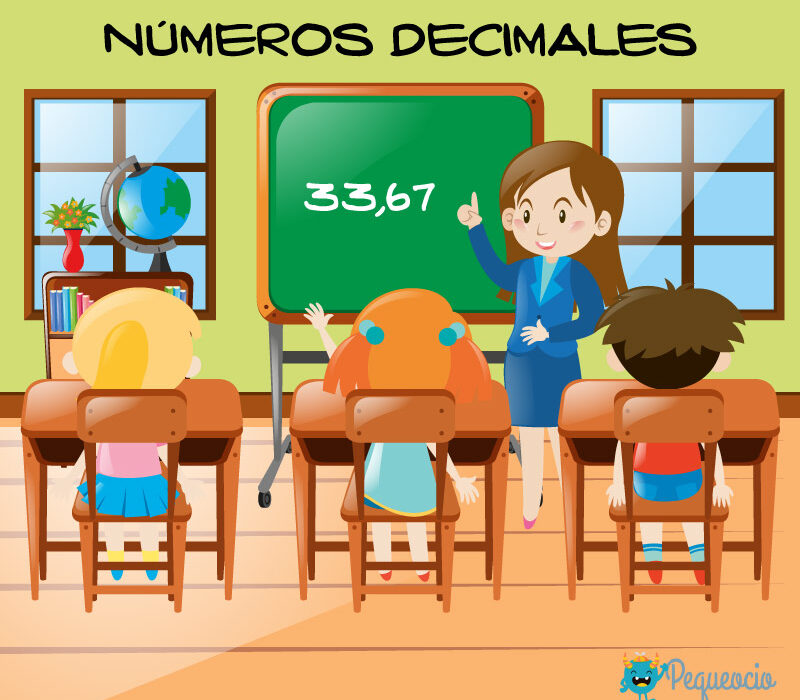 números decimales para niños