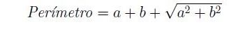 Perimetro Triangulo Rectangulo Teorema Pitagoras