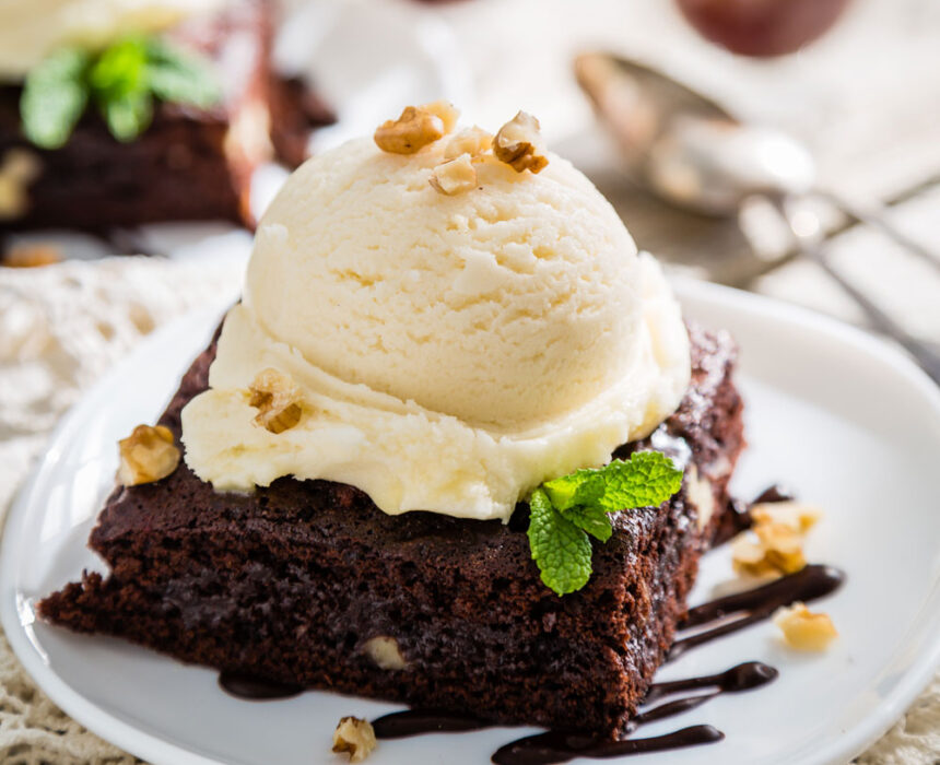 como hacer brownie de chocolate con nueces