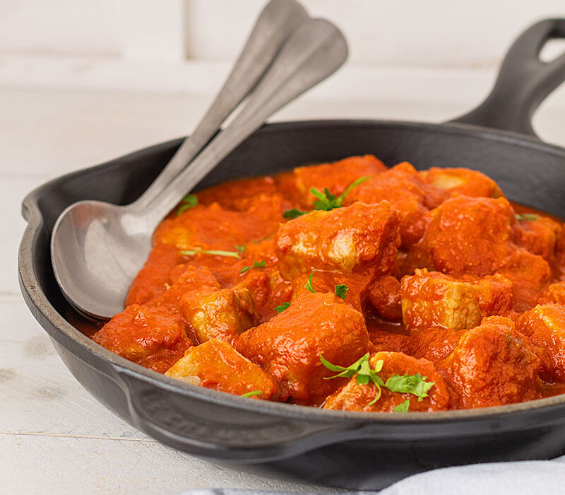 bonito con tomate casero