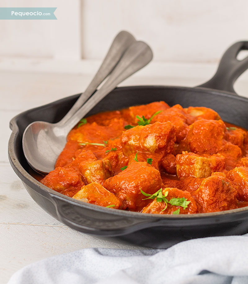 bonito con tomate casero
