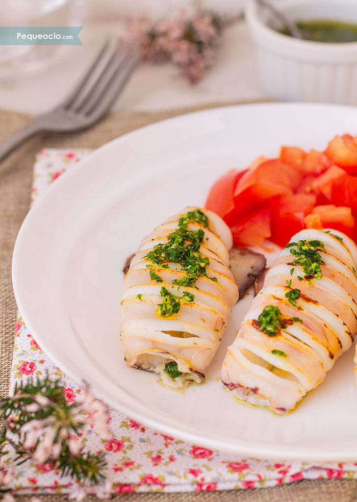 Calamares A La Plancha, Receta